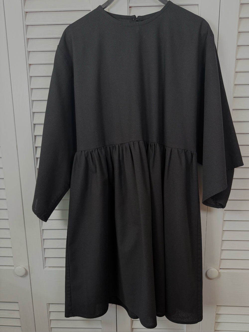 Classic Black Knit Dress— Size S